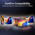 Tropire Tri-Screen 14.1 inches Laptop Screen Extender
